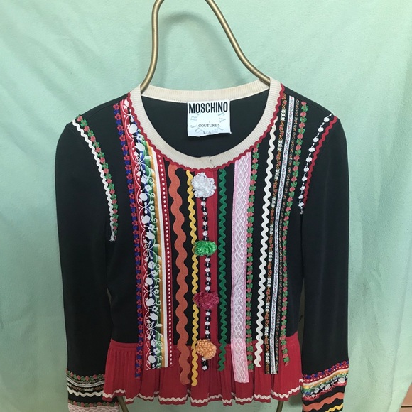 AUTHENTIC MOSCHINO MULTICOLOR RUNWAY JACKET SZ S
